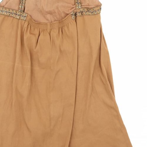 Preworn Womens Brown   A-Line  Size 32