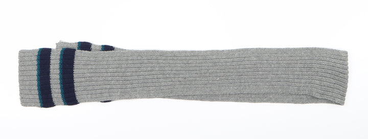 Preworn Boys Grey Striped Scarf One Size