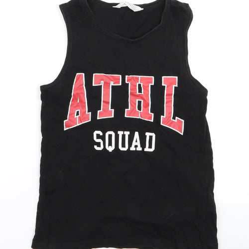 H&M Girls Black   Basic Tank Size 10 Years