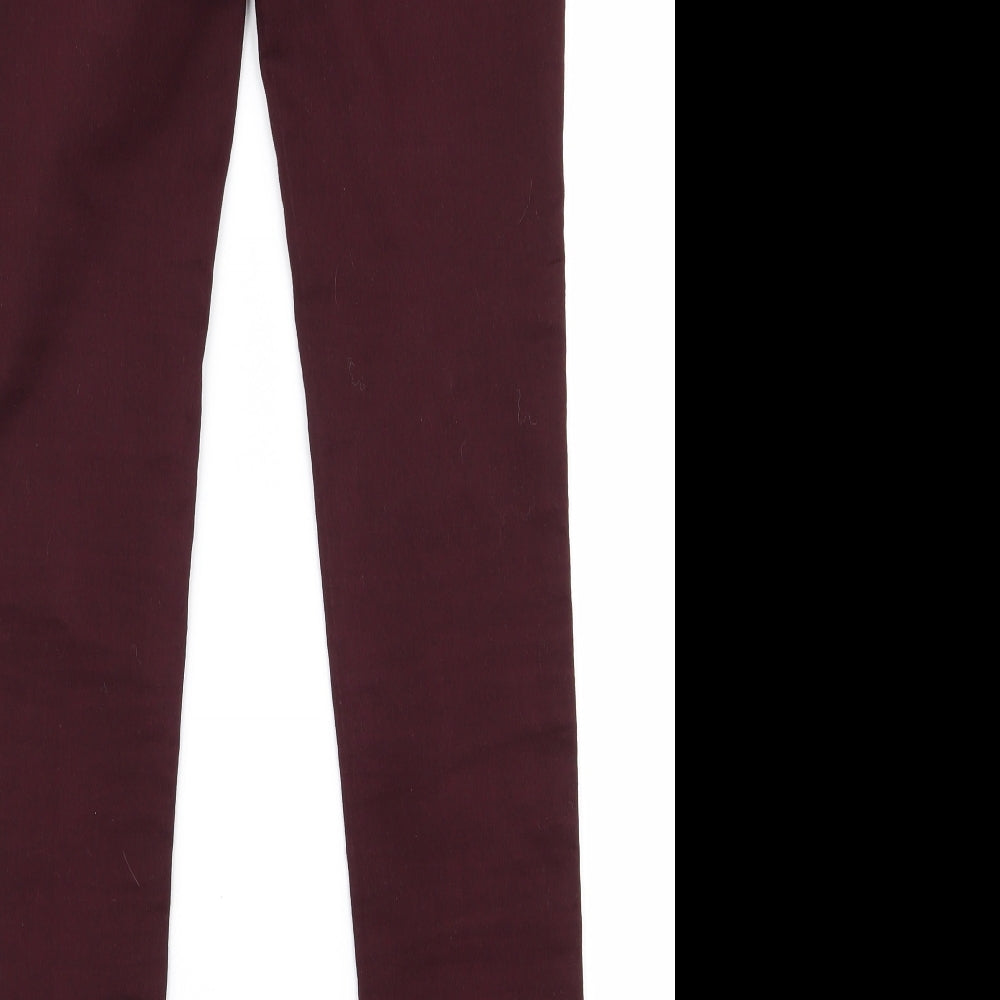 yesyes Womens Red   Skinny Jeans Size 8 L31 in