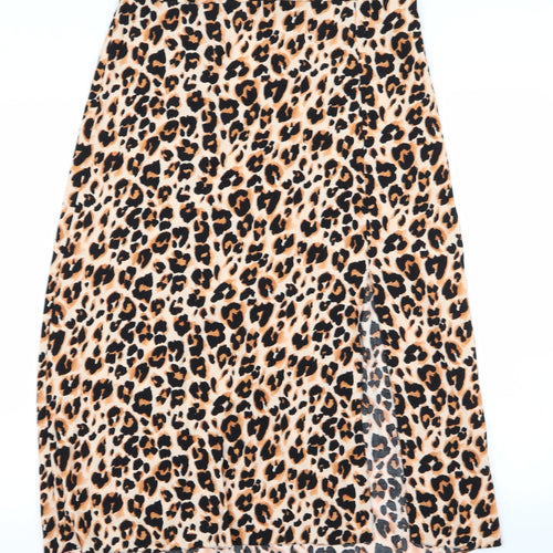 no Womens Black Animal Print  Skater Set Size 8