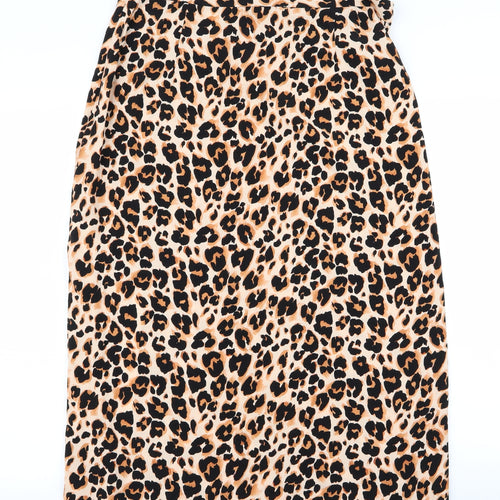 no Womens Black Animal Print  Skater Set Size 8