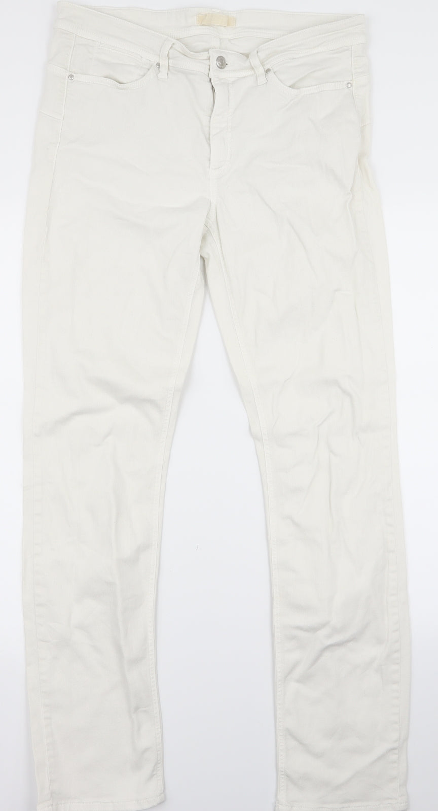 Preworn Womens White   Skinny Jeans Size 32 L28 in