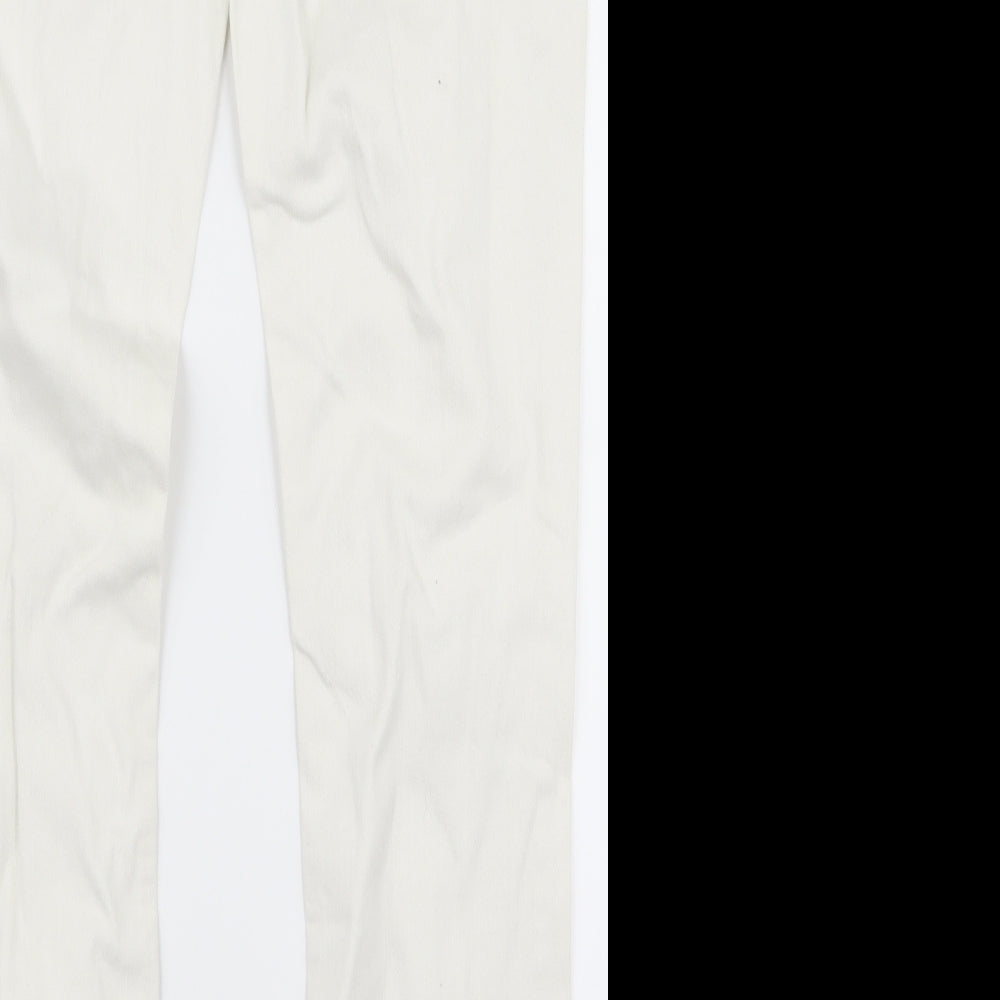 Preworn Womens White   Skinny Jeans Size 32 L28 in