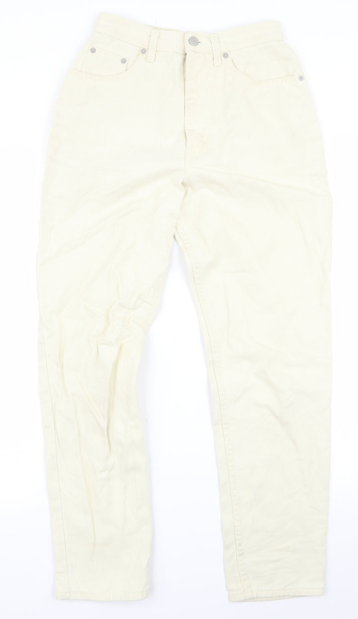 m&s Womens White Skinny Jeans Size 10 L27 in
