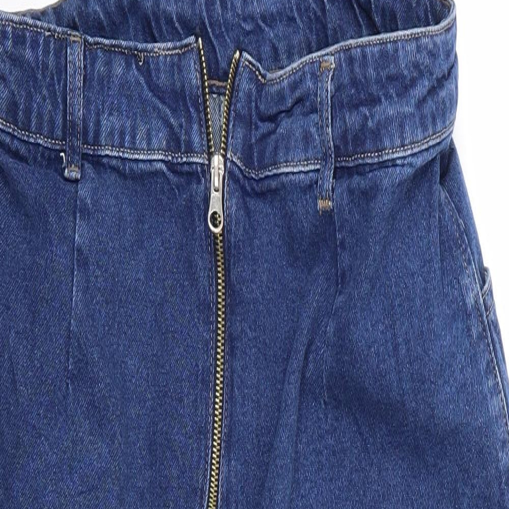 Boohoo Womens Blue   Dungaree One-Piece Size 16 L25 in