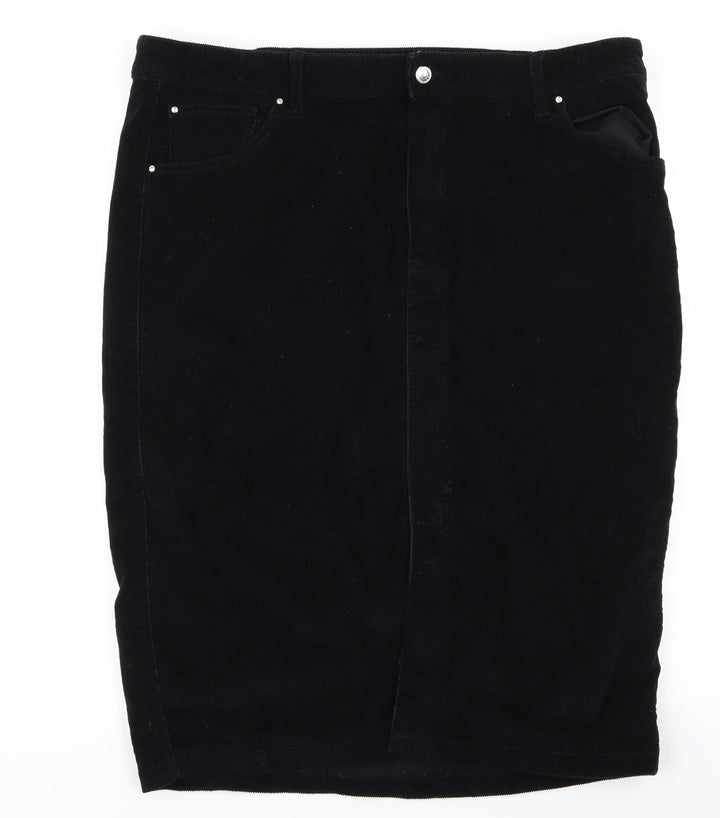Preworn Womens Black   Straight & Pencil Set Size 40