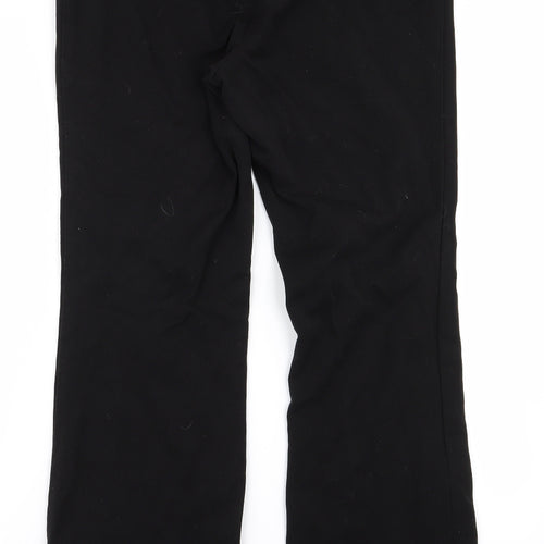 m&s Womens Black   Trousers  Size 10 L28 in