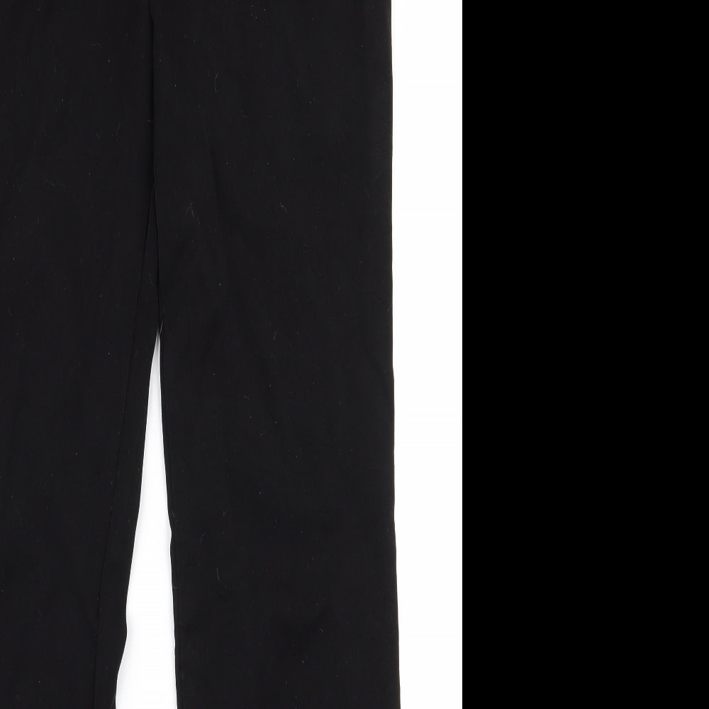 m&s Womens Black   Trousers  Size 10 L28 in