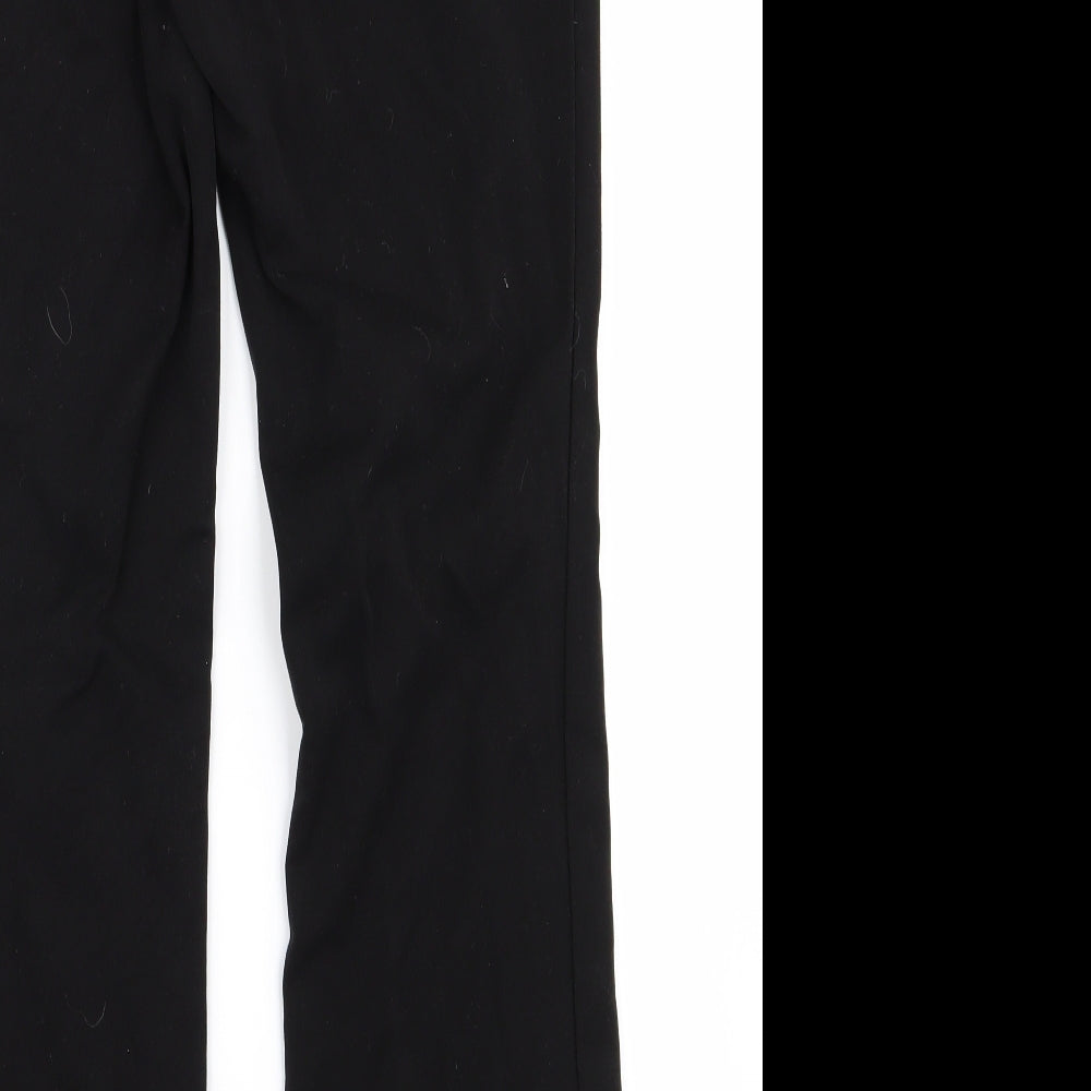 m&s Womens Black   Trousers  Size 10 L28 in