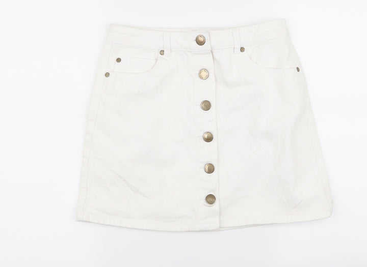 prmarki Womens White Rayon Straight & Pencil Set Size 10