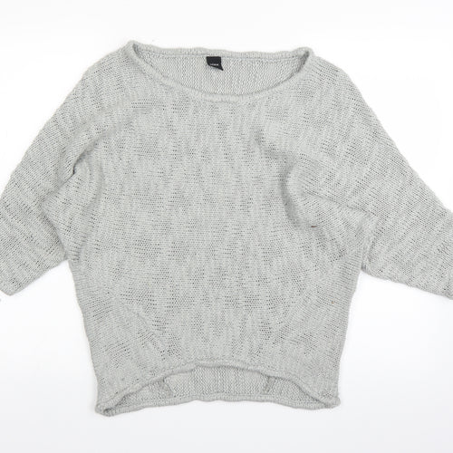 Mork Womens Grey   Pullover Jumper Size M