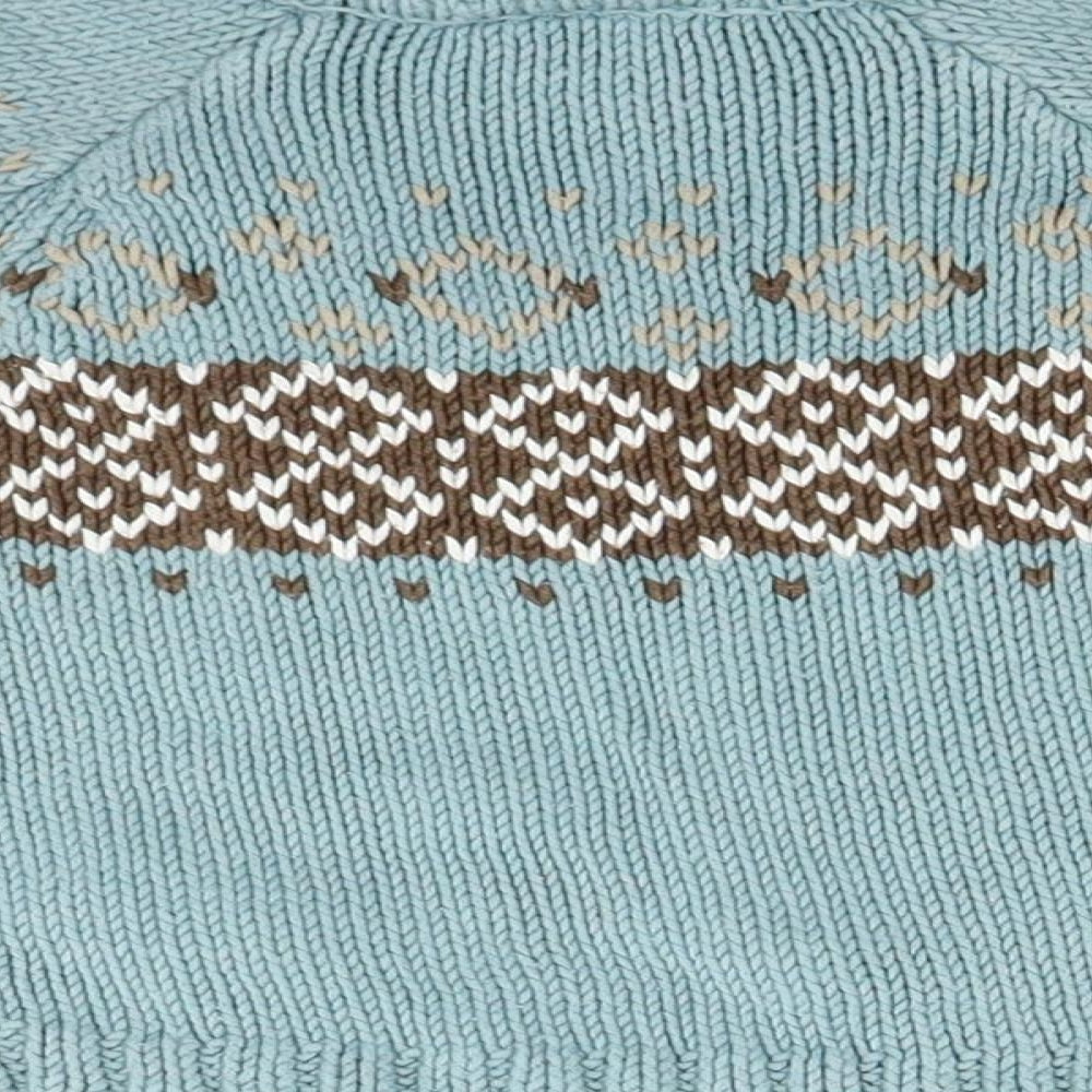 Friends Baby Blue Fair Isle Knit Pullover Jumper Size 9-12 Months
