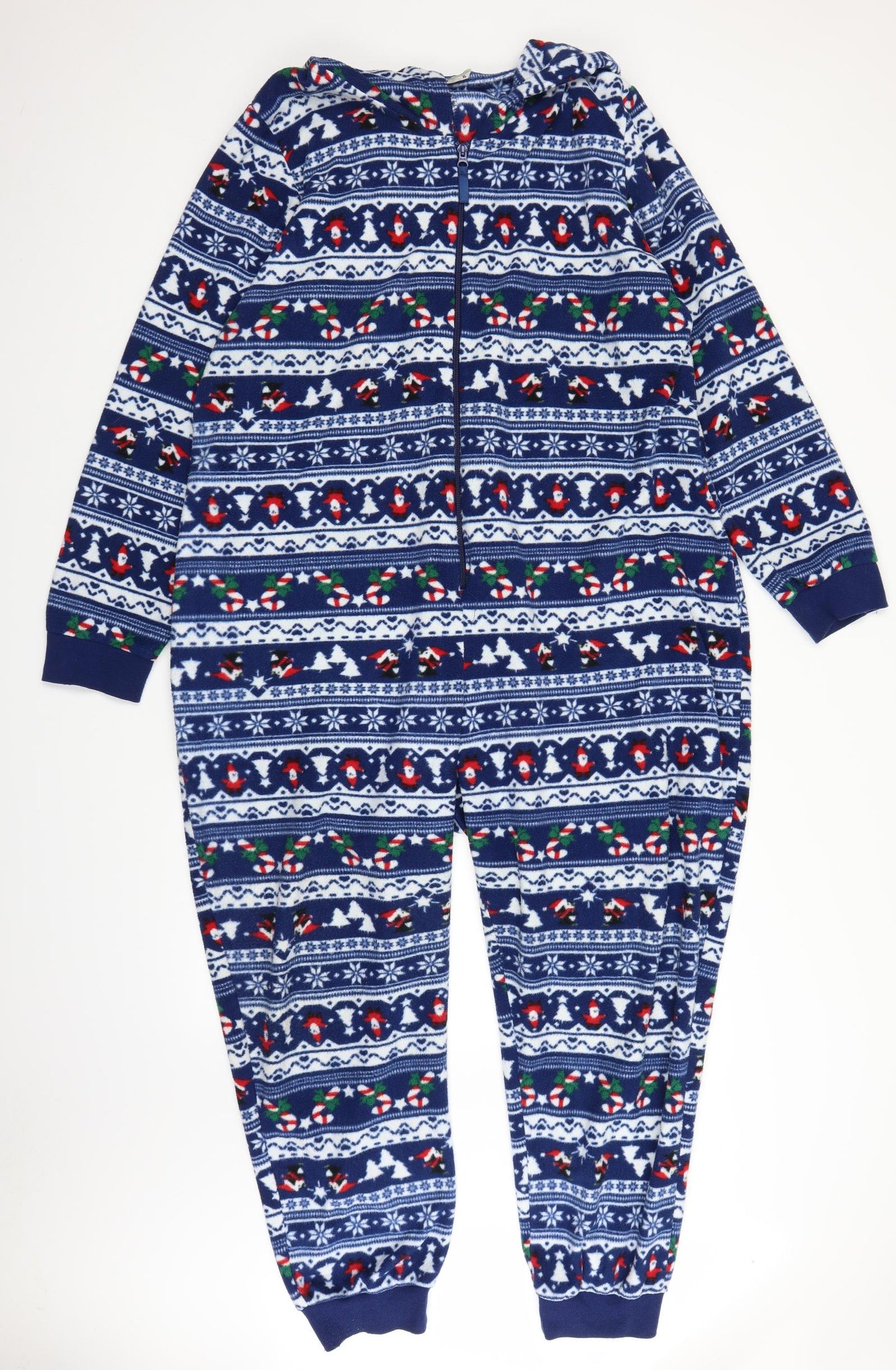 TU Womens Blue Fair Isle   One Piece Size XL  - Chrsitmas