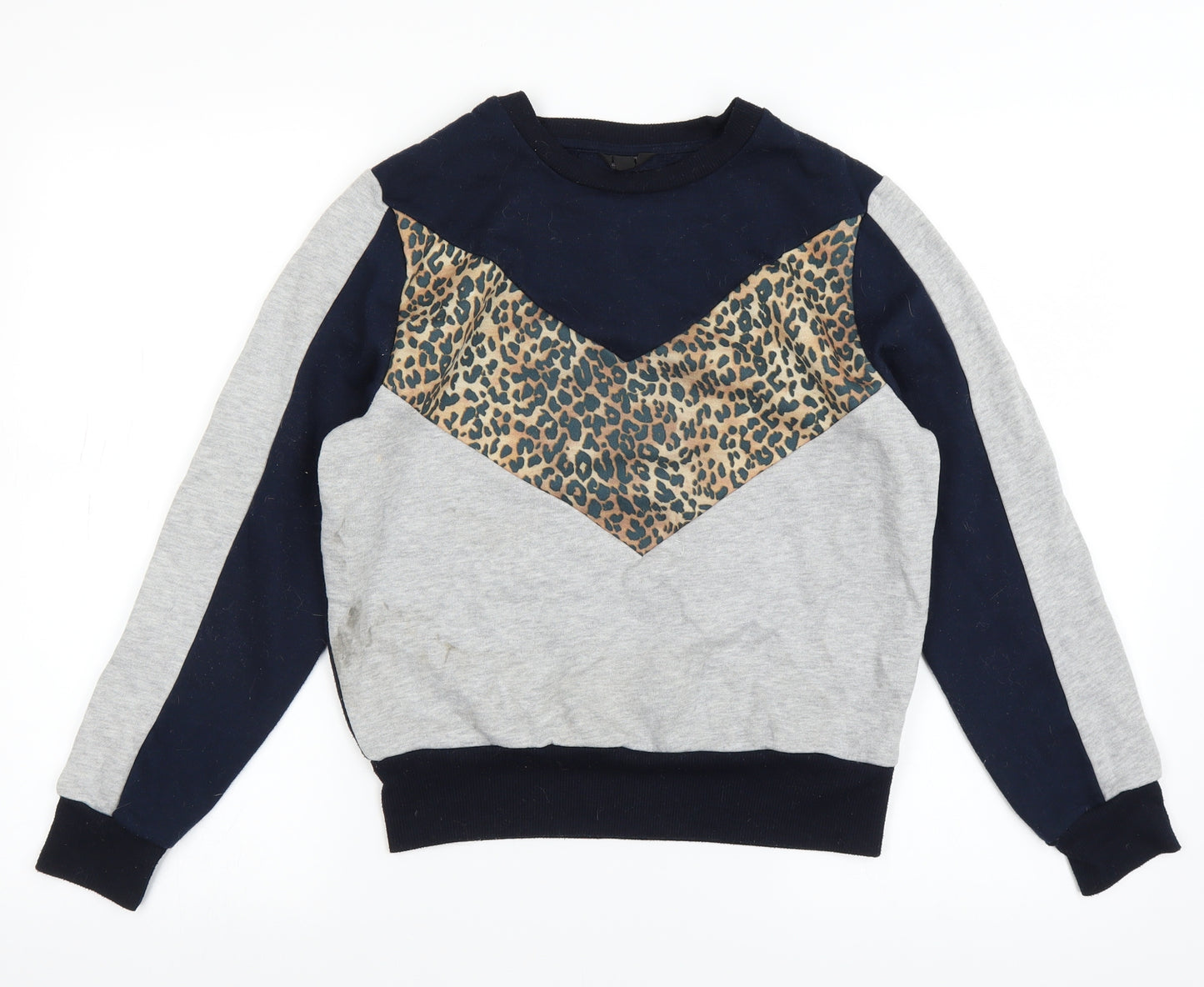 NEXT Womens Blue Animal Print  Pullover Jumper Size 6
