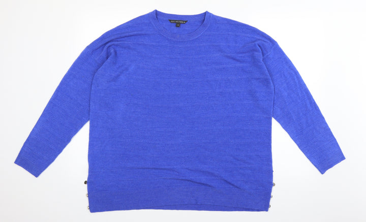 M&Co Womens Blue   Pullover Jumper Size 18