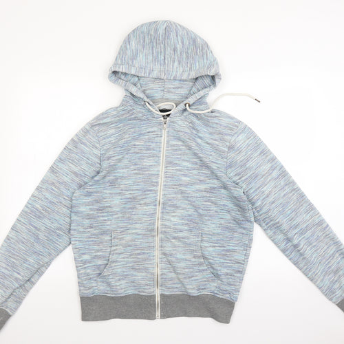 Cedar Wood State Mens Blue   Full Zip Hoodie Size M