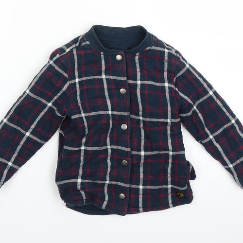 PDL Boys Blue Plaid  Jacket  Size 2-3 Years