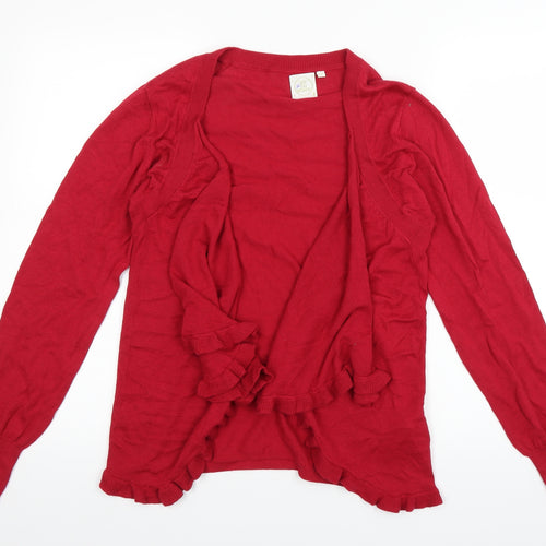 Tot Du Mond Womens Red   Cardigan Jumper Size L