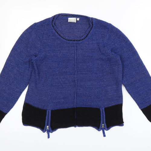 Signature Womens Blue   Pullover Jumper Size S