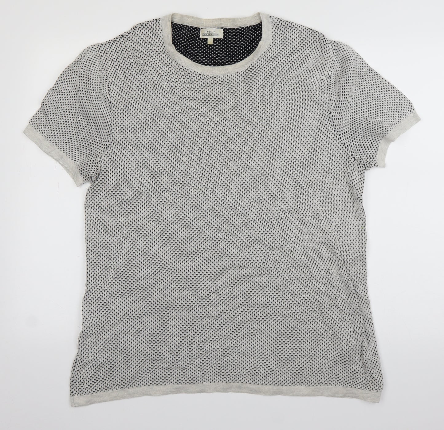 NEXT Mens White    T-Shirt Size L