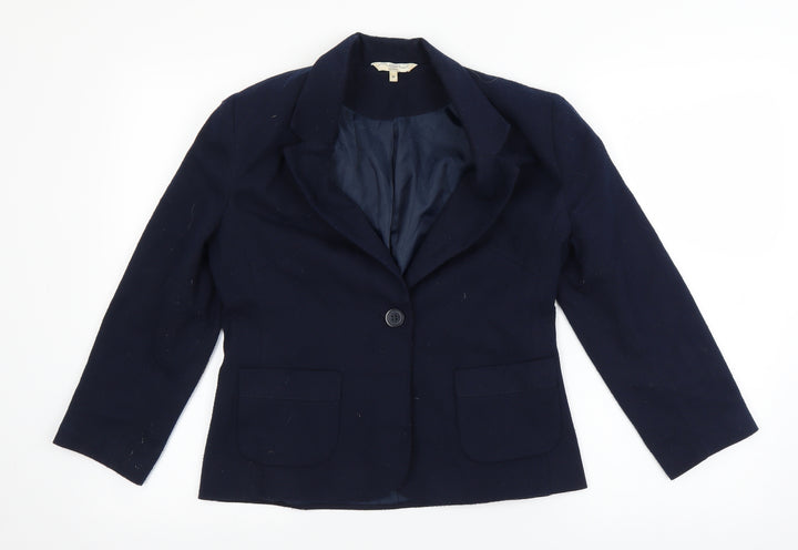 New Look Womens Blue Jacket Blazer Size 10