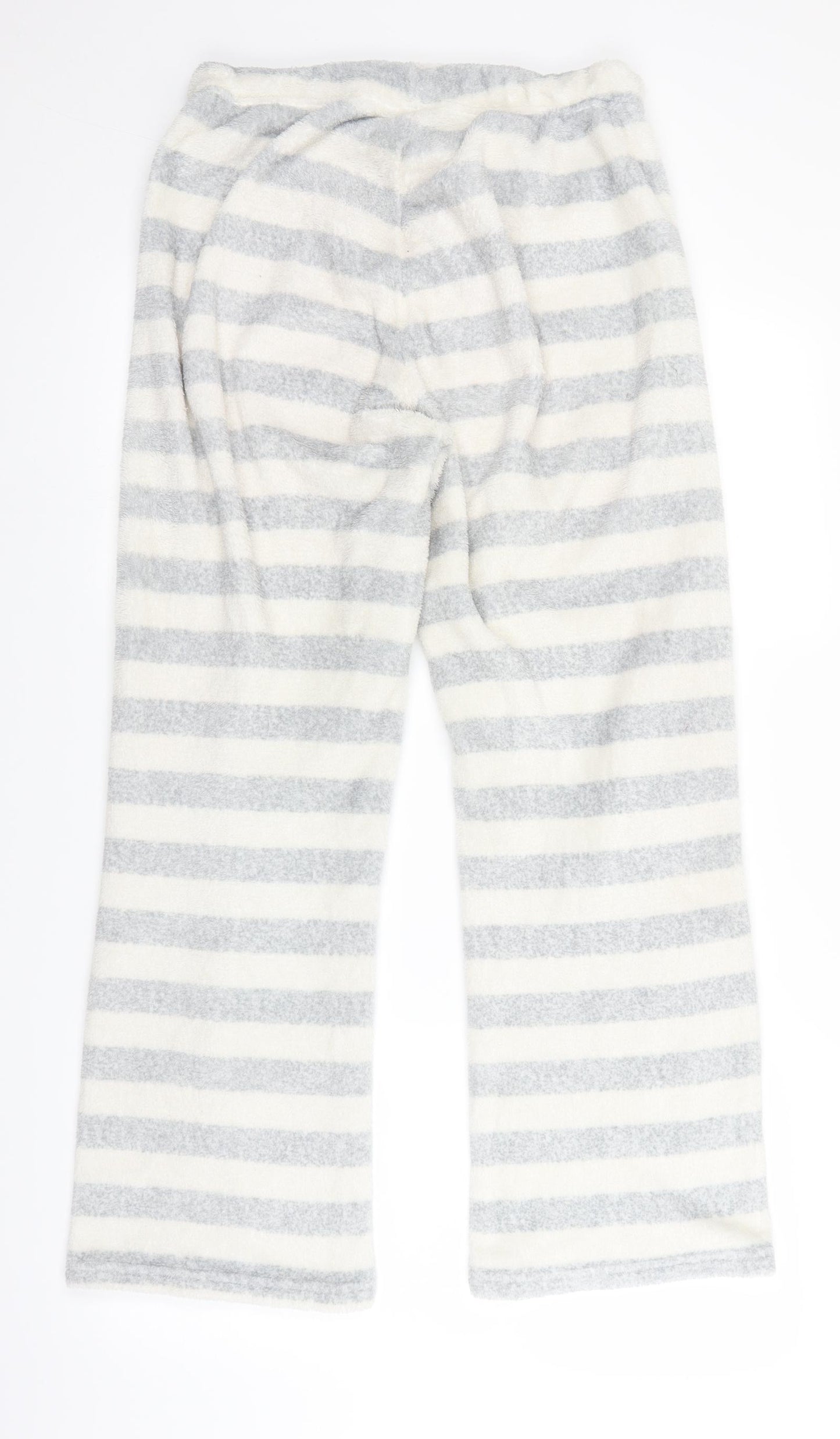 Primark Womens Grey Striped  Trousers  Size 10 L23 in