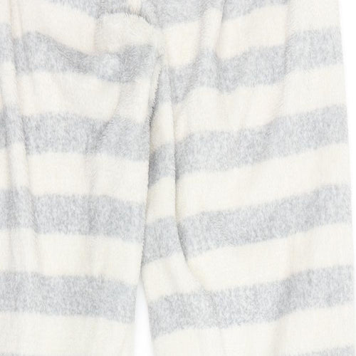 Primark Womens Grey Striped  Trousers  Size 10 L23 in