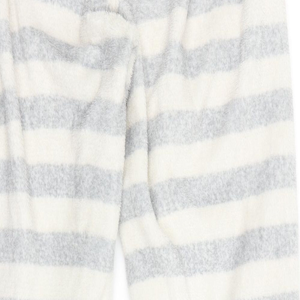 Primark Womens Grey Striped  Trousers  Size 10 L23 in