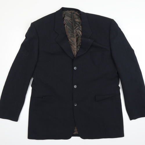 Neu Teadora Mens Blue   Jacket Suit Jacket Size 44