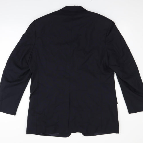 Preworn Mens Blue   Jacket Suit Jacket Size 44