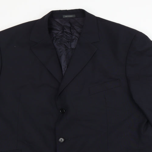 Preworn Mens Blue   Jacket Suit Jacket Size 44
