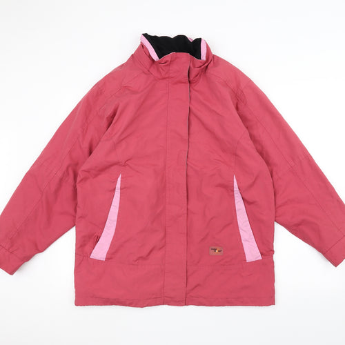 Artic Storm Womens Pink   Pea Coat Coat Size M