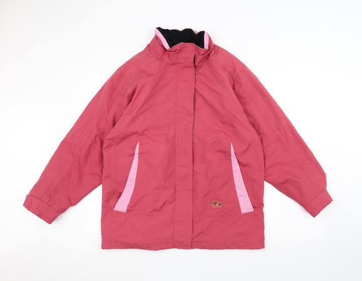 Artic Storm Womens Pink   Pea Coat Coat Size M