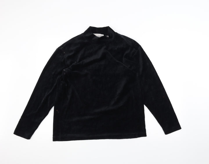 Karen Scott Womens Black   Pullover Jumper Size S