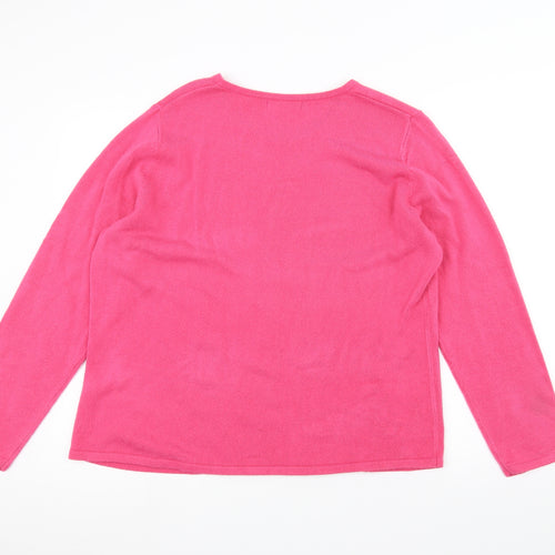 Bonmarché Womens Pink   Pullover Jumper Size L