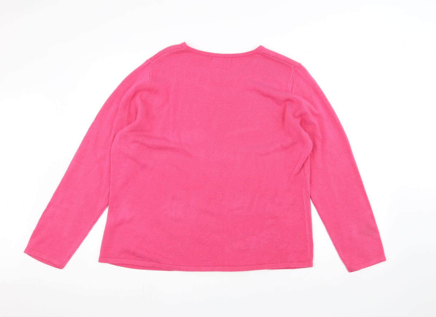 Bonmarché Womens Pink   Pullover Jumper Size L