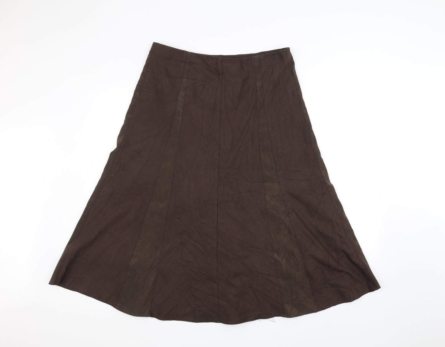 Marks and Spencer Womens Brown   A-Line Skirt Size 14