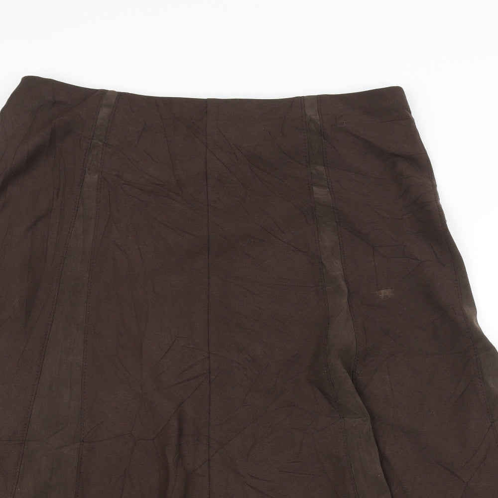 Marks and Spencer Womens Brown   A-Line Skirt Size 14