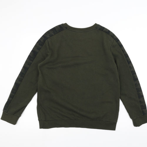 Primark Boys Green Camouflage  Pullover Jumper Size 14-15 Years