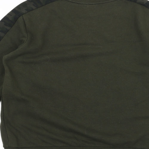 Primark Boys Green Camouflage  Pullover Jumper Size 14-15 Years