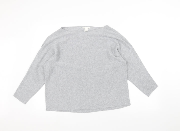 H&M Womens Grey   Pullover Jumper Size M