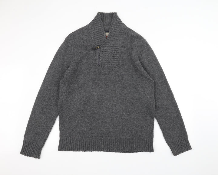 Brave Soul Womens Grey Knit Jacket Size L