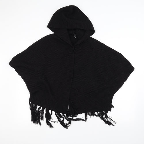 H&M Womens Black  Knit Jacket Coatigan Size XS