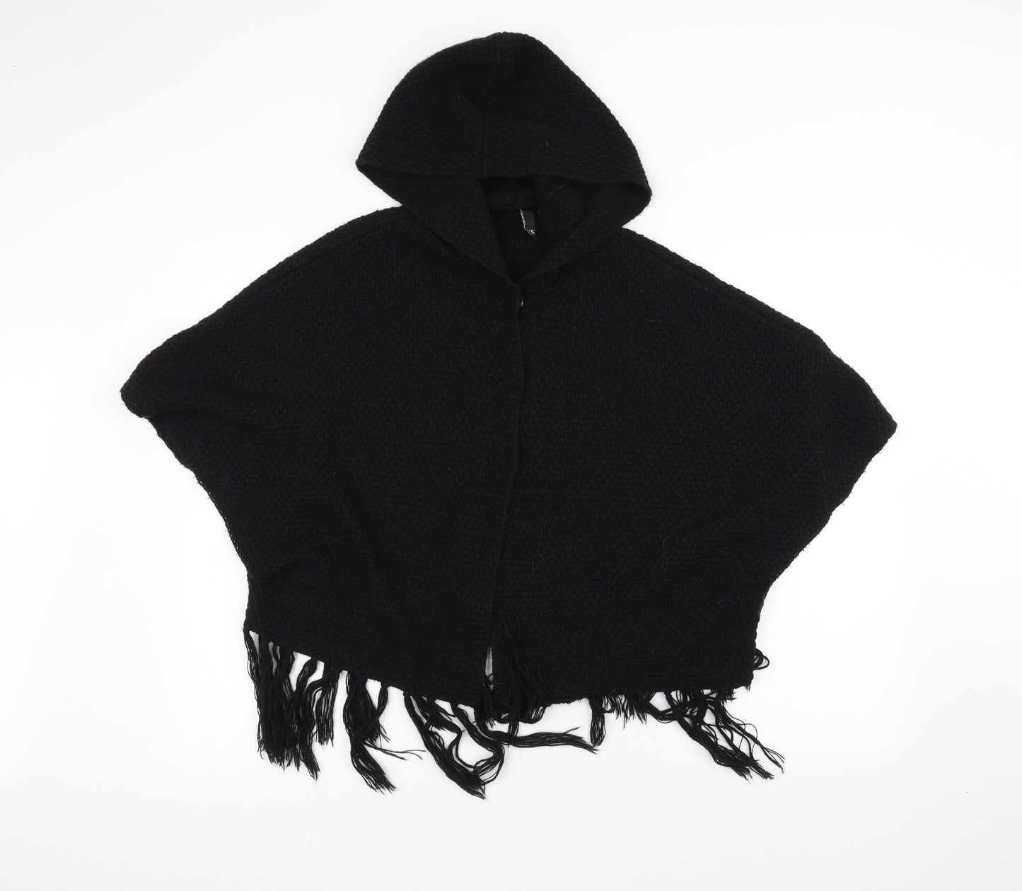 H&M Womens Black  Knit Jacket Coatigan Size XS