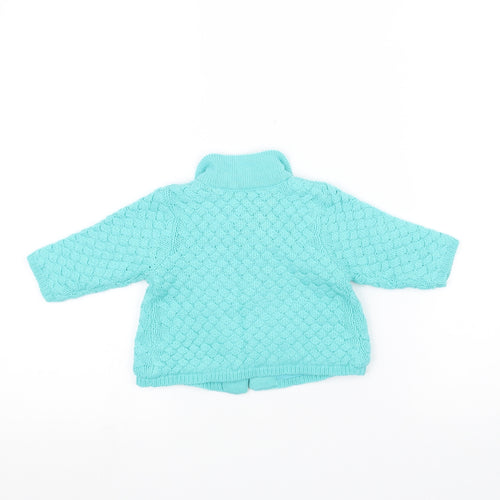 Mini Club Baby Blue  Knit Jacket Coatigan Size 0-3 Months