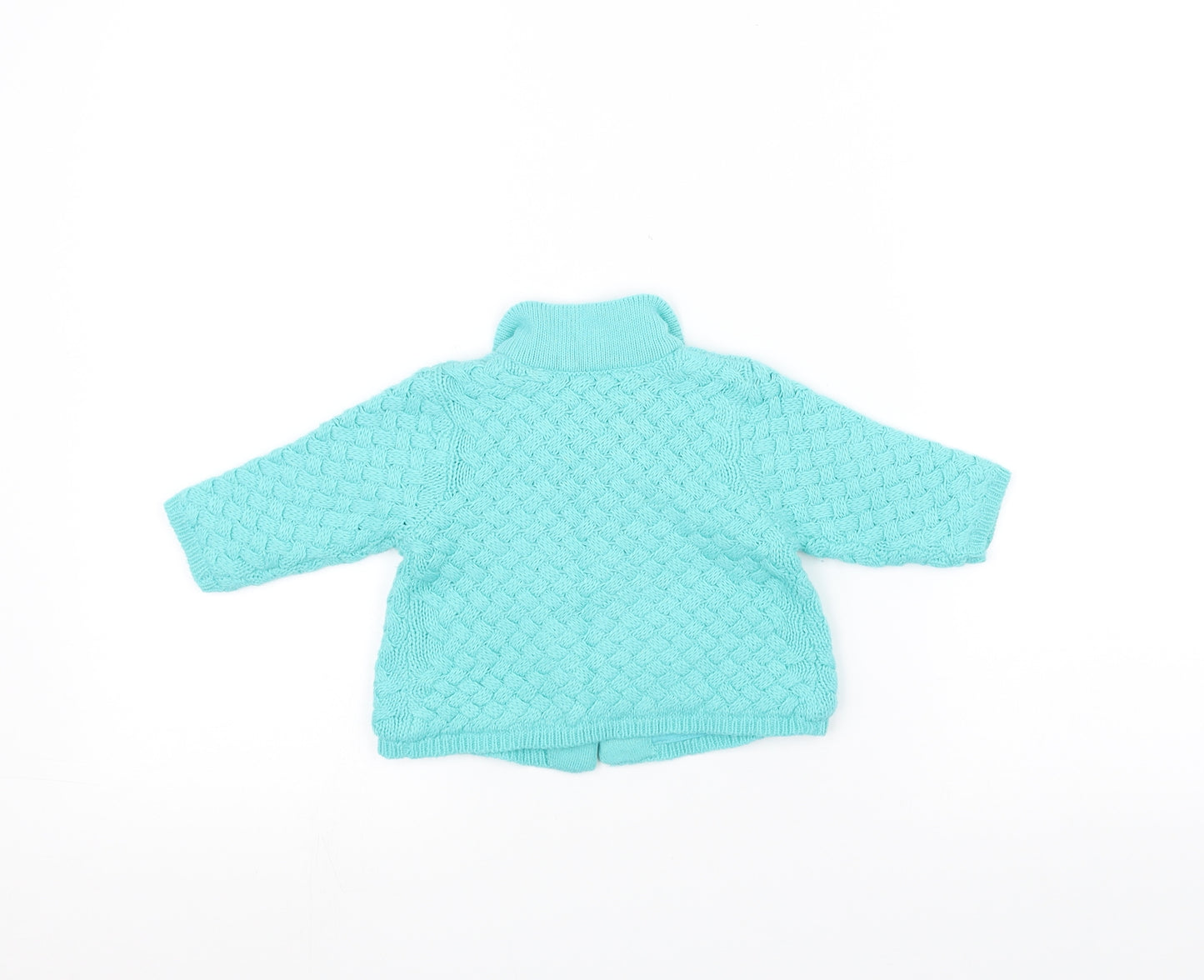 Mini Club Baby Blue  Knit Jacket Coatigan Size 0-3 Months