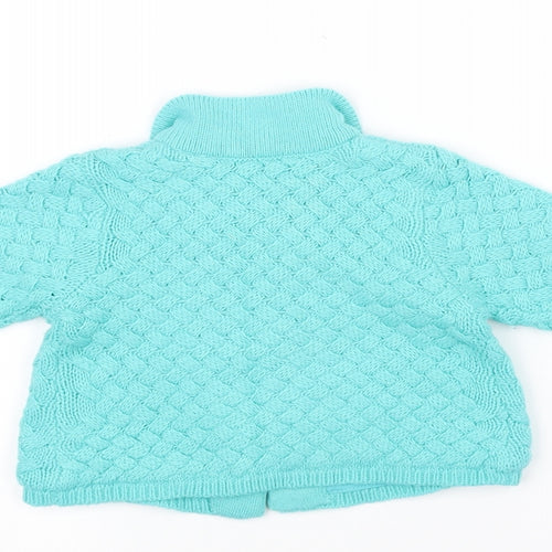 Mini Club Baby Blue  Knit Jacket Coatigan Size 0-3 Months