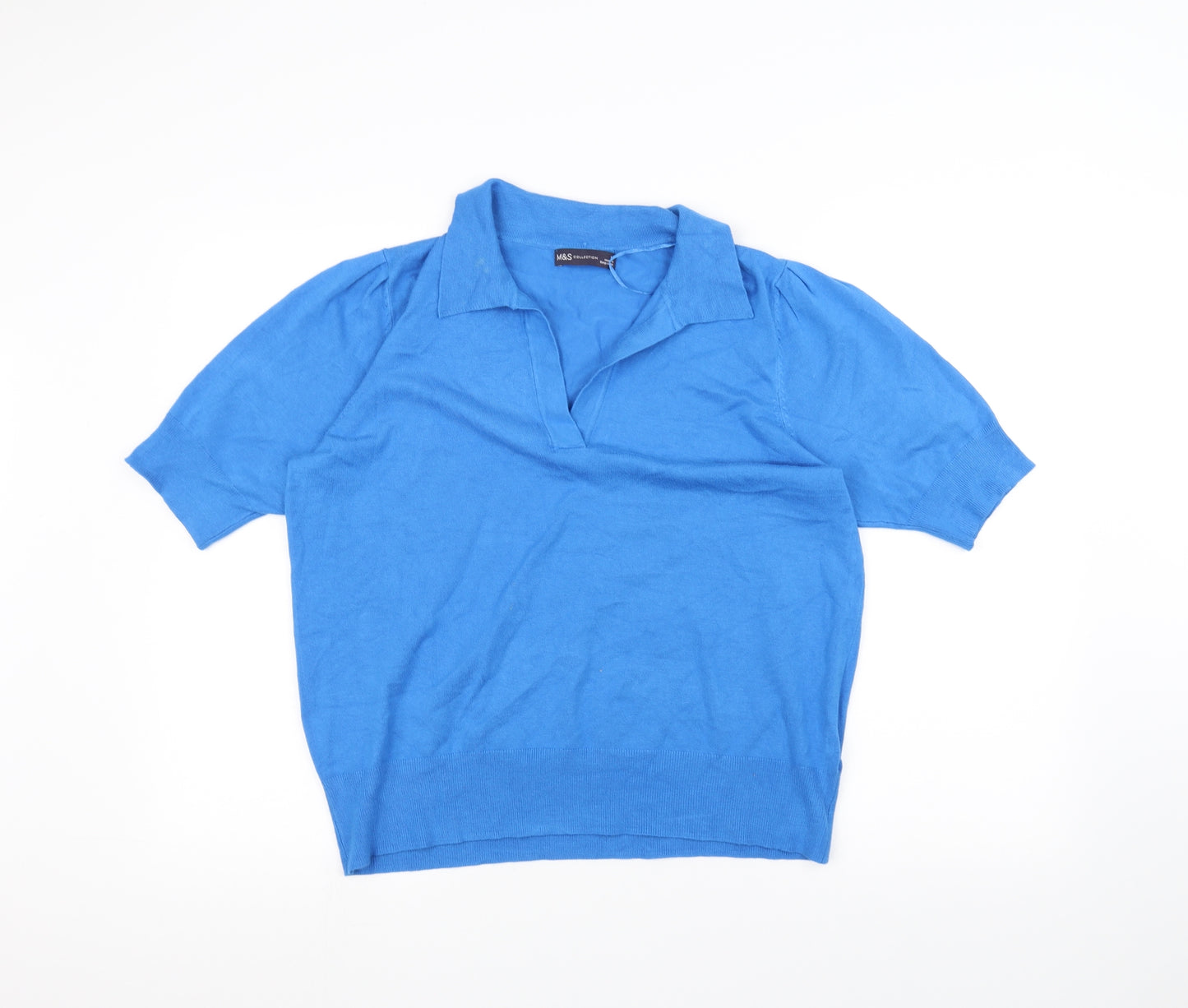 Marks and Spencer Womens Blue   Basic T-Shirt Size 14