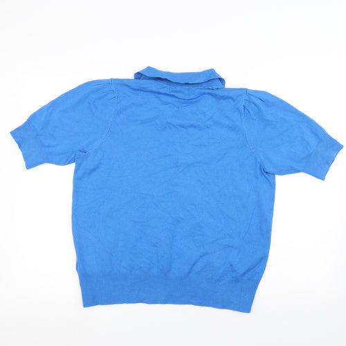 Marks and Spencer Womens Blue   Basic T-Shirt Size 14